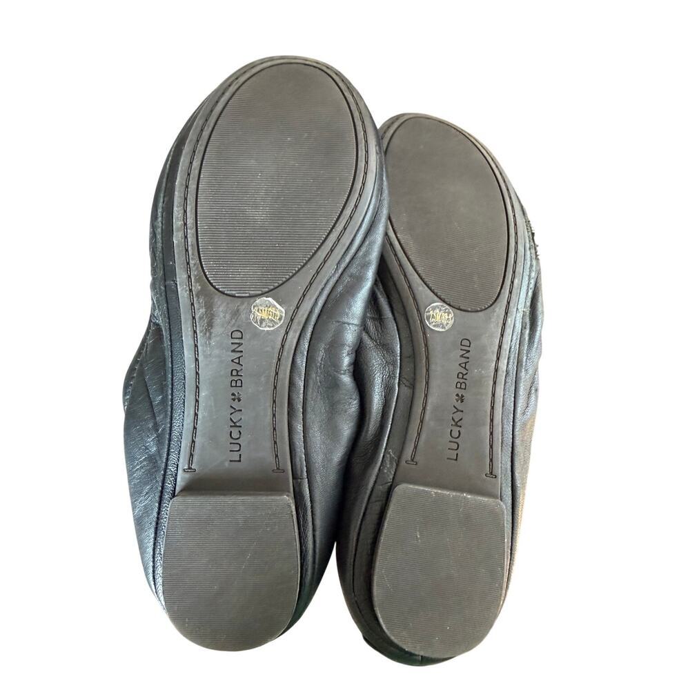 Lucky Brand Women’s Echo 2 Black Lace Up Back Ballet Flats-Size 7.5 - Picture 4 of 4